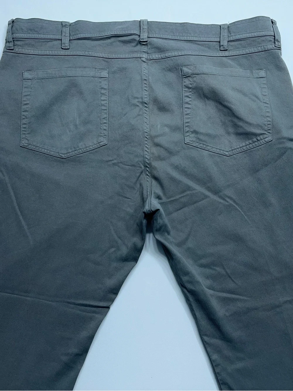 Onward Reserve 5 Pocket Pants Mens Size 38x32 Gray Stretch Preppy 27”Inseam READ